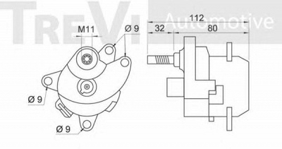 TREVI AUTOMOTIVE ta1475 -  Натяжная планка, поликлиновой ремень